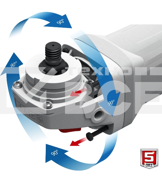 Углошлифовальная машина ЗУБР 125 мм, 1500 Вт, регулировка оборотов, серия Профессионал.