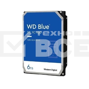 Жесткий диск Western Digital SATA 6TB 6GB/S 256MB BLUE WD60EZAX WDC