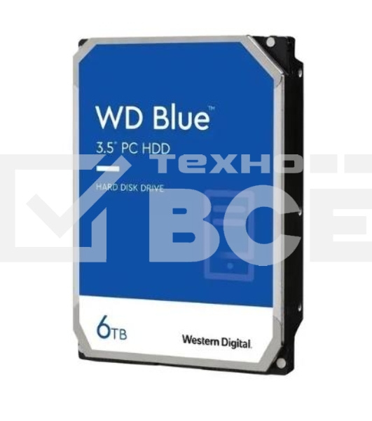Жесткий диск Western Digital SATA 6TB 6GB/S 256MB BLUE WD60EZAX WDC