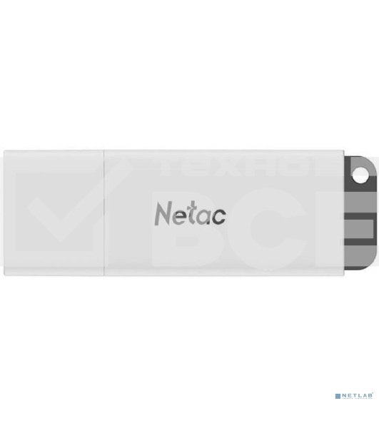 Флеш диск Netac U185 16Gb USB3.0 NT03U185N-016G-30WH, с колпачком, пластиковая, белая