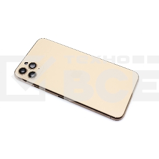 Задняя крышка (корпус) в сборе с рамкой для Apple iPhone 11 Pro Max золотая