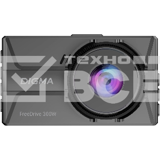 Видеорегистратор Digma FreeDrive 300W черный 4Mpix 1400x2560 130гр.