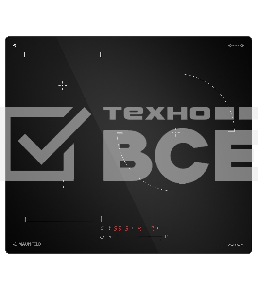 Индукционная варочная панель Maunfeld CVI593SBBK Inverter черный
