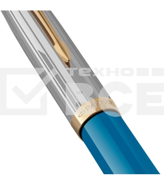 Ручка перьевая Parker 51 Premium (CW2169078) Turquoise GT F сталь нержавеющая подар.кор.