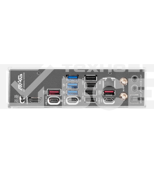 Материнская плата MSI MAG X870E TOMAHAWK WIFI, AM5, AMD X870, 4xDDR5, 4xSATA, 4xM.2, 1xPCI-E 5.0 x16, 1xPCI-E 4.0 x4, 1xPCI-E 3.0 x1, 1xHDMI, 2xUSB Type-C, 1x5Gb LAN, 2xUSB-A 3.2 Gen 2, 3xUSB-A 3.2 Gen 1, 4xUSB-A 2.0, 7.1, Wi-Fi 7, ATX