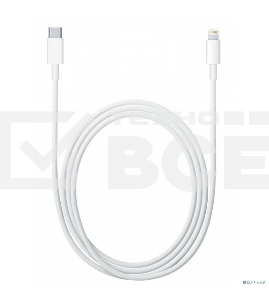 Bion Кабель USB Type-C - 8-pin lightning, 3A, 25W, 2 м., белый BXP-CCP-USB-CMLM-2M