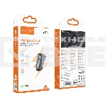 Автомобильное зарядное устройство Hoco, 30Вт, Type-С, Z62A, металлический серый, коробка, фото 1