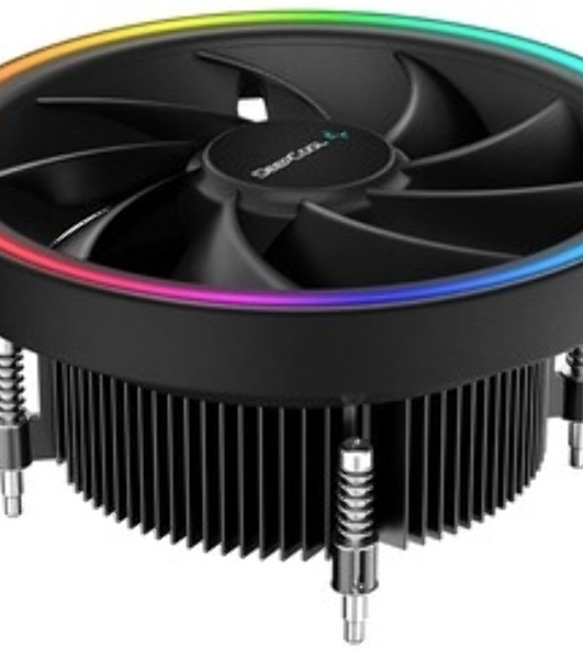 Кулер для процессора DEEPCOOL UL551 черный,(только сокет 1700), 136 мм, алюминий, 1800 об/мин, 26.8 дБ, 4 pin, 95 Вт, 71 мм
