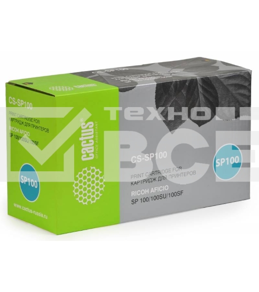 Картридж лазерный Cactus CS-SP100 черный (2000 стр.) для Ricoh Aficio SP 100/100SU/100SF