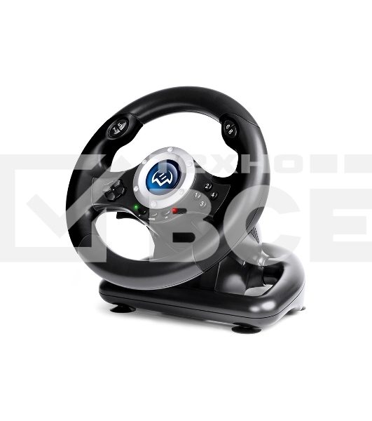 Руль SVEN GC-W500 (педали, вибро, скоба, лепестки, D-pad, 10 кл, резин. вставки, PC/Xinput)
