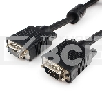 Кабель Gembird/Cablexpert CC-PPVGA-5M-B, Кабель VGA Premium , 15M/15M, 5.0м,черный,тройной экран, феррит.кольца , фото3