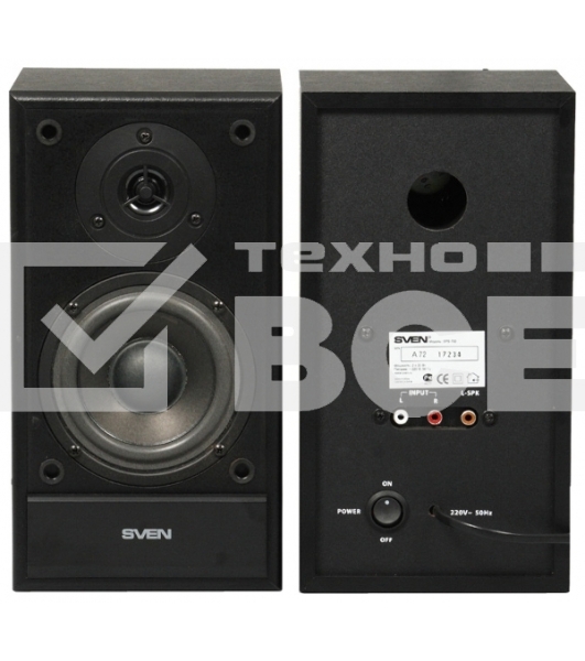 Колонки Sven SPS-702 2.0 черный 40Вт