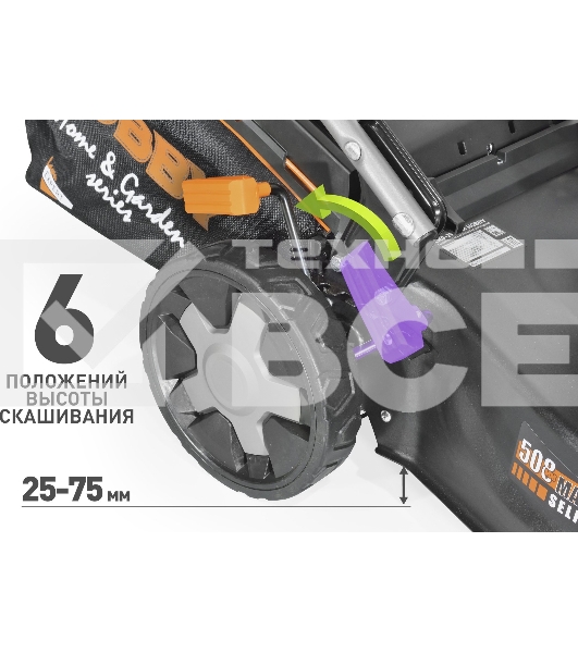 Газонокосилка роторная Carver LMG-2951DM HOBBY