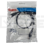 Патч-корд Buro UTP 4 пары cat5E CCA molded 0.5м черный RJ-45 (m)-RJ-45 (m), фото 1