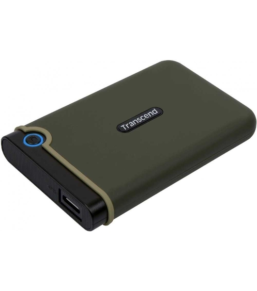 Внешний HDD 2.5' Transcend StoreJet 25M3, 1TB, USB 3.2 Gen 1 Type-A, 5400 rpm, зеленый