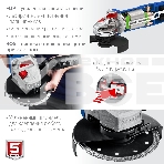 Углошлифовальная машина ЗУБР 125 мм, 1500 Вт, регулировка оборотов, серия Профессионал., фото3