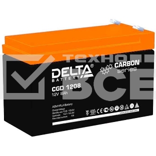 Аккумуляторная батарея Delta CGD 1208 напряжение 12В, емкость 8Ач (151x65x100mm)