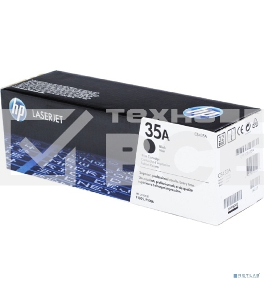 Картридж лазерный HP CB435A черныйдля LJ P1005/P1006 1500стр.