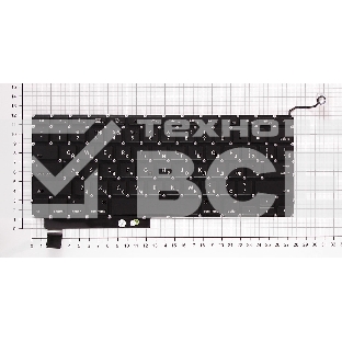 Клавиатура для ноутбука MacBook A1286 с SD плоский ENTER