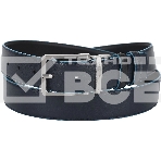 Ремень мужской Piquadro Blue Square CU2619B2/NBLU2, черный/темно-синий, натур.кожа, фото9
