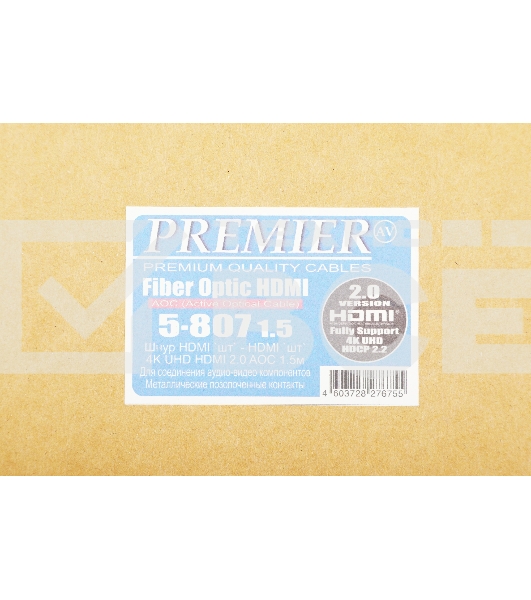 Кабель соединительный аудио-видео Premier 5-807 HDMI (m)/HDMI (m) 1.5м. черный (5-807 1.5)