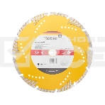 Диск алмазный отрезной Kranz Turbo сегментный с защитными секторами, 230х22,2x10мм, фото 1