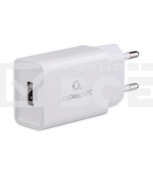 Сетевое зарядное устройство Cablexpert MP3A-PC-68, 10.5Вт, 2.1А, 1хUSB, белый, пакет