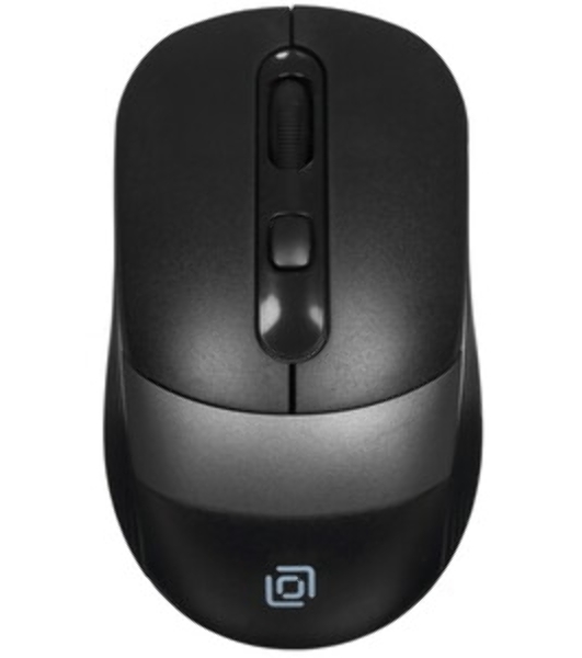 Мышь беспроводная Oklick 310MW черный/красный, 3200 dpi, радиоканал, USB, кнопки - 4