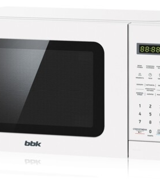 Микроволновая печь BBK 20MWS-767S/W белый, 20 л, 700 Вт, переключатели - сенсор