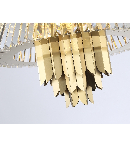 Люстра Ambrella light LH41017/12 BS/CL латунь/прозрачный E14*12 max 40W D560*660