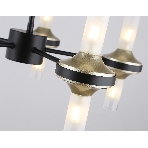 Люстра Ambrella light LH55351/10 BK/CGD/CL черный/золото/прозрачный G9/10 max 30W D550*690, фото5