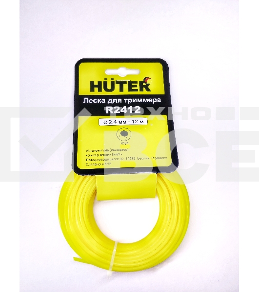 Леска для садовых триммеров Huter TS2412 d=2.4мм L=12м для Huter GGT-800S(T)/1000S(T)/1300S(T)/1500S(T) (71/2/13)