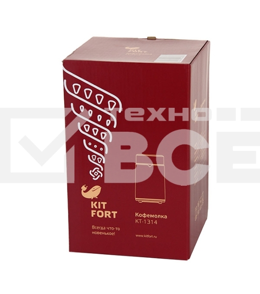 Кофемолка Kitfort КТ-1314 Напряжение: 220 - 230 В, 50/60 Гц.Мощность: 150 Вт.Вместимость: 60 г зерён.