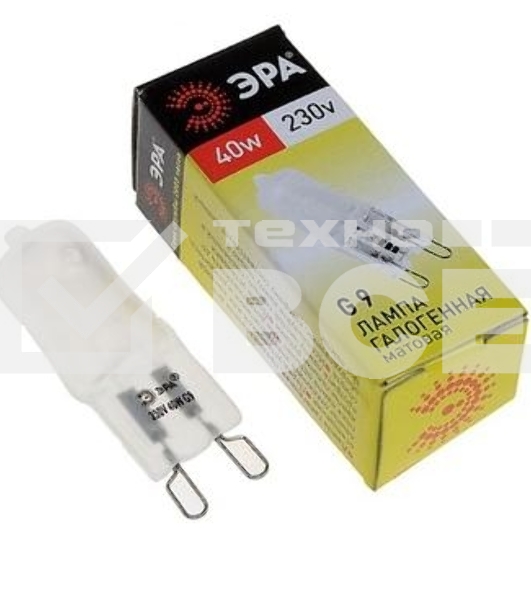 Лампа галогенная ЭРА G9-JCD-40-230V-Fr(100/1000/35000)