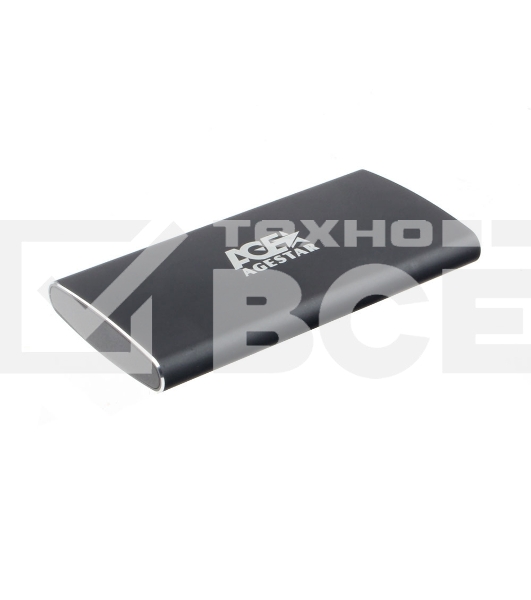 Внешний корпус mSATA AgeStar 3UBMS2 (BLACK), алюминий, черный USB 3.0