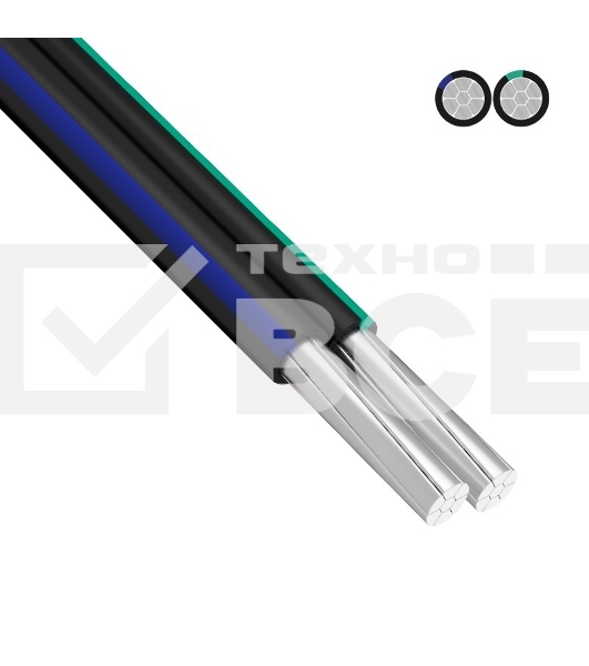 Провод самонесущий СИП-4 2x16,0 мм² 100 м ГОСТ