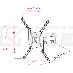 Кронштейн Kromax OPTIMA-403 черный, 15