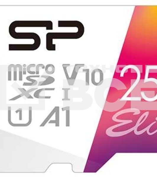Флеш карта microSD 256GB Silicon Power Elite A1 microSDXC Class 10 UHS-I U3 100 Mb/s (SD адаптер)