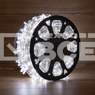 Гирлянда «LED Клип-лайт» 12 V, прозрачный ПВХ, 150 мм, цвет диодов Белый Flashing (Белый)