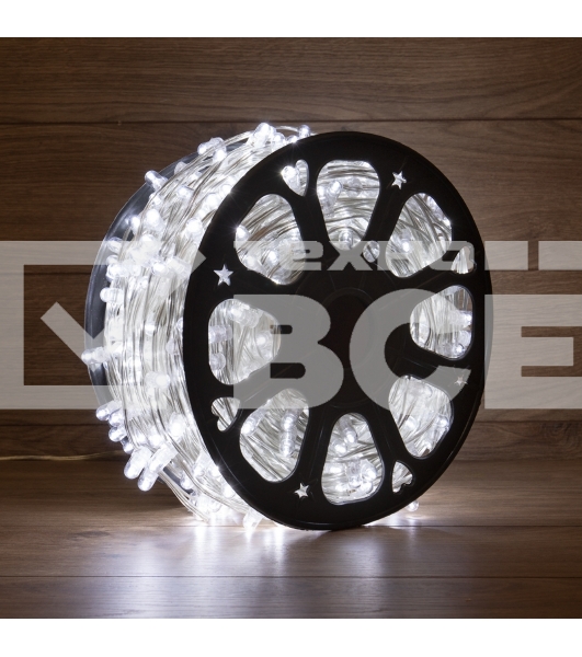 Гирлянда «LED Клип-лайт» 12 V, прозрачный ПВХ, 150 мм, цвет диодов Белый Flashing (Белый)