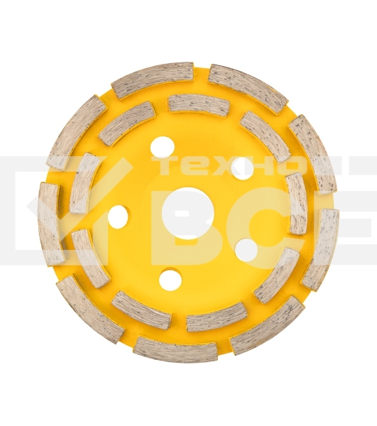 Чашка алмазная шлифовальная Kranz 2-ряд 125х22.2 мм