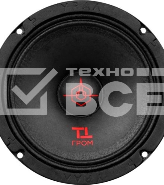 Колонки автомобильные Ural ТТ 165 ГРОМ (без решетки) 150Вт 97дБ 4Ом 16.5см (6 1/2дюйм) (ком.:2кол.) широкополосные однополосные
