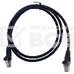 Патч-корд Buro UTP 4 пары cat5E CCA molded 1м черный RJ-45 (m)-RJ-45 (m), фото2