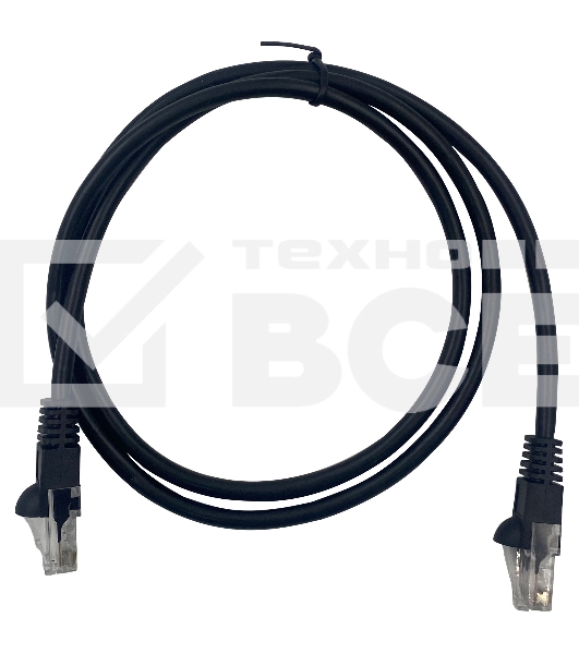 Патч-корд Buro UTP 4 пары cat5E CCA molded 1м черный RJ-45 (m)-RJ-45 (m)