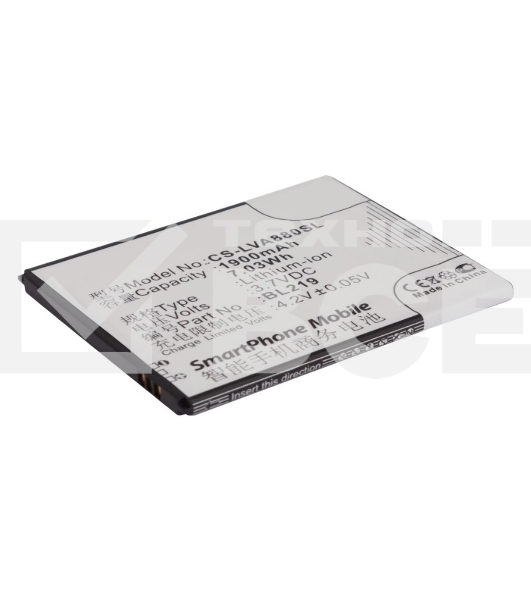Аккумулятор CameronSinoCS-LVA880SL BL219 для Lenovo A916 3.7V / 1900mAh / 7.03Wh