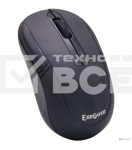 Мышь беспроводная ExeGate Professional Standard SR-9021 черный, 1200 dpi, радиоканал, USB, кнопки - 3
