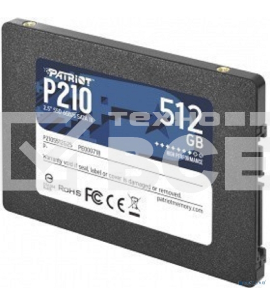 Накопитель SSD Patriot P210, 512GB, SATA III, 2.5