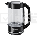 Чайник электрический Bosch TWK70B03 1.7л. 2400Вт черный (корпус: стекло), фото 1
