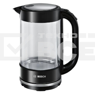 Чайник электрический Bosch TWK70B03 1.7л. 2400Вт черный (корпус: стекло)