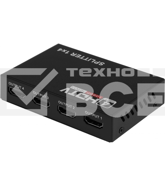 Сплиттер аудио-видео Premier 5-872-4 HDMI (f)/4xHDMI (f) черный